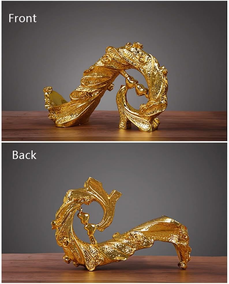 BIOMICE Gold Peacock Resin Wine Rack