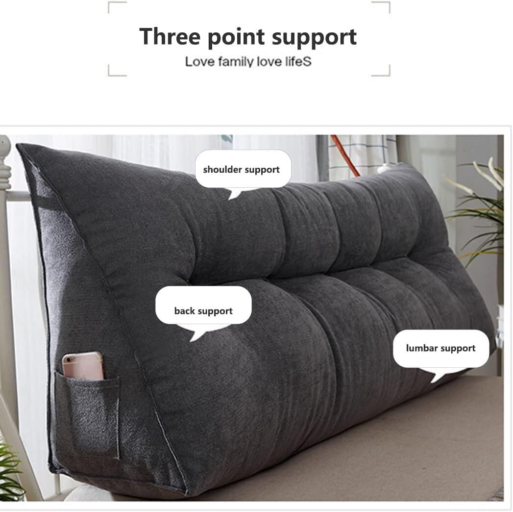 COZMAX Gray Triangular Wedge Pillow Support Board
