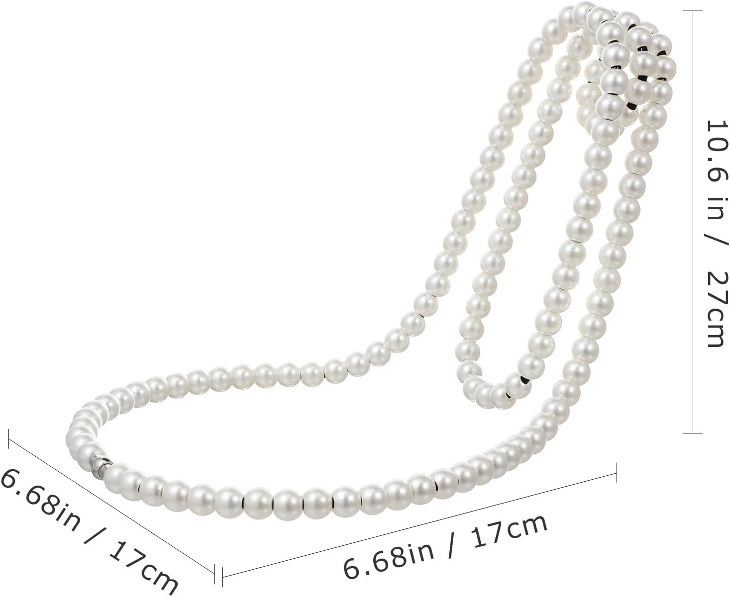 BESPORTBLE Pearl Necklace Wine Rack for Home Bar Decor