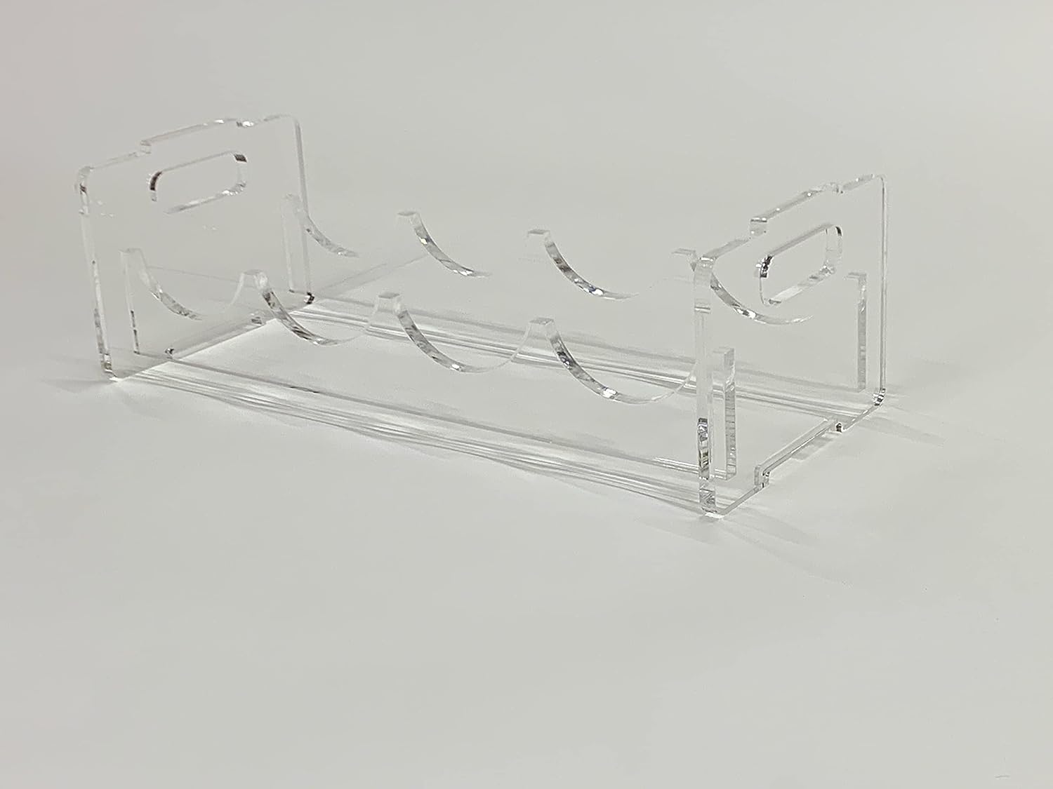 Clear Acrylic Stackable Wine Rack Holds 4 Bottles
