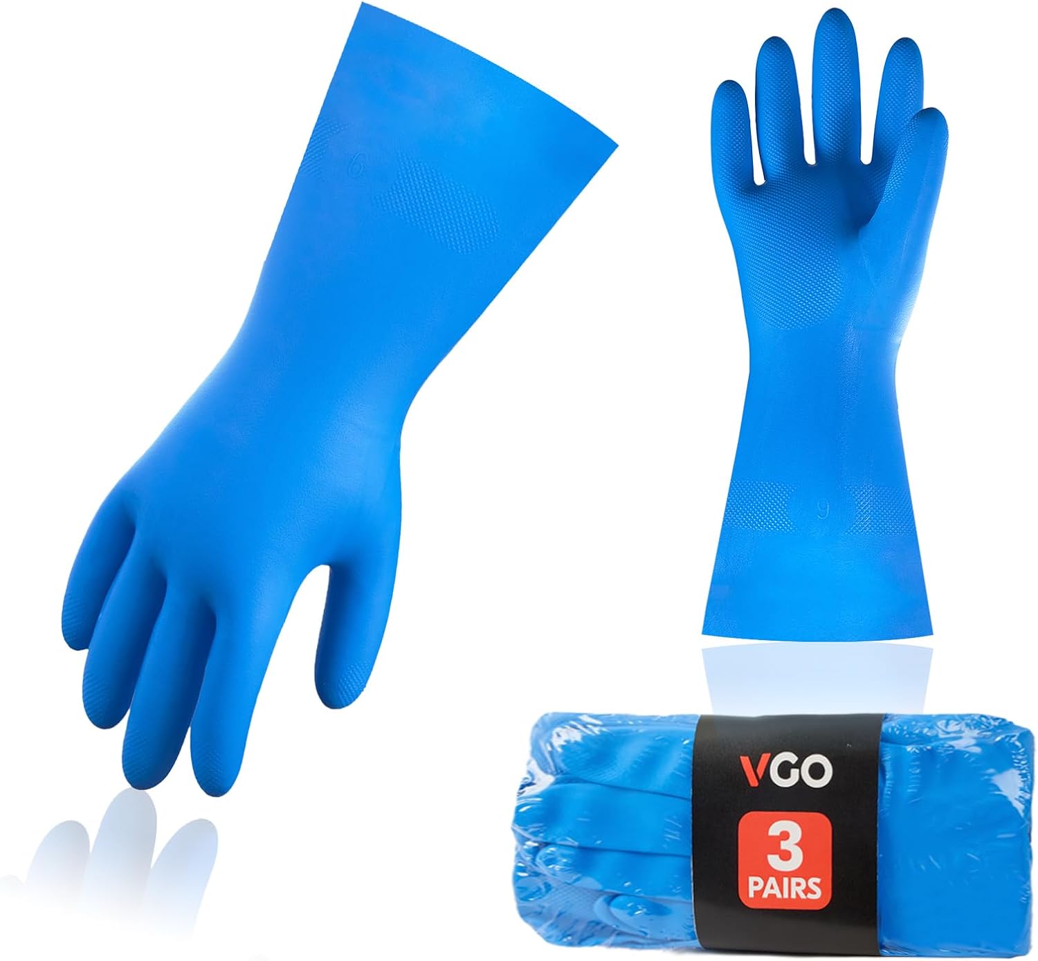 Vgo Reusable Heavy Duty Nitrile Gloves