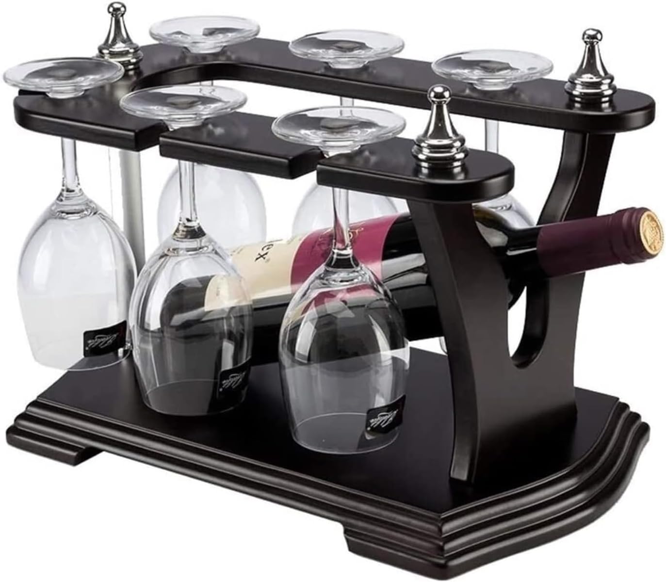 OXOAMP Y-Shaped Wooden Wine Rack Freestanding