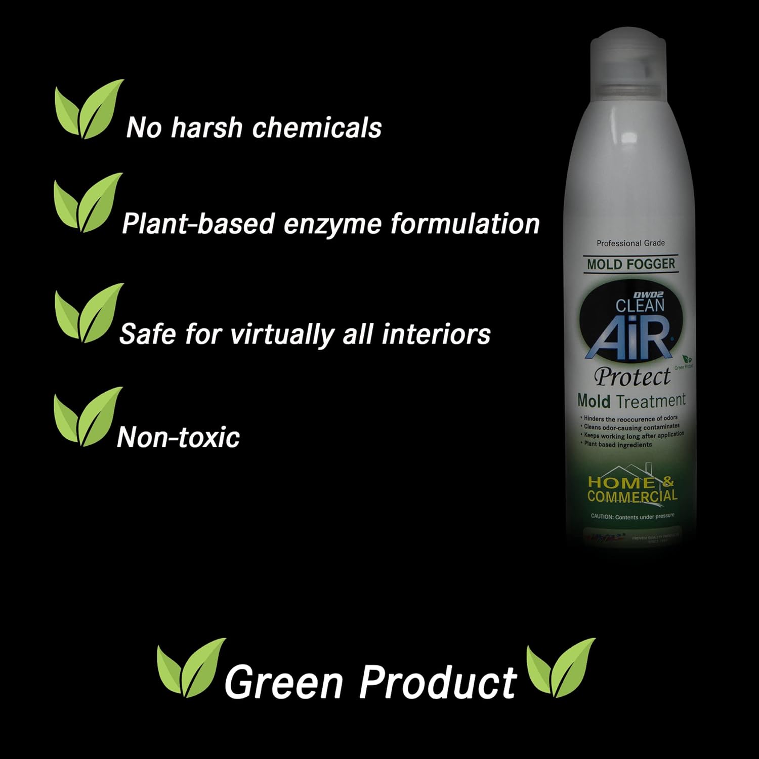 DWD2 Mold Odor Remover Fogger 8 oz - Eco-Friendly Fast Acting
