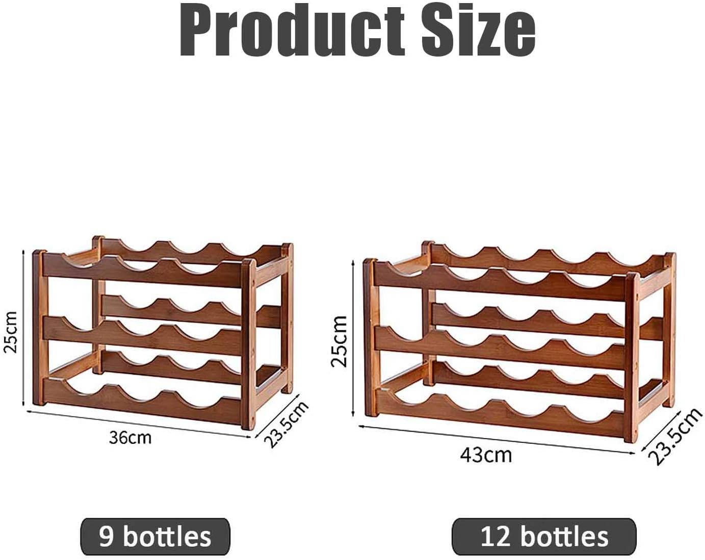 Stylish 3-Tier Wine Rack for Home Bar and Kitchen