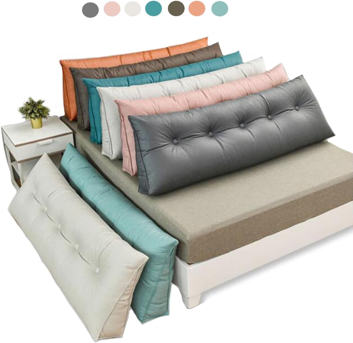 COZMAX Wedge Pillow Headboard Bed Rest Support with Removable Cover