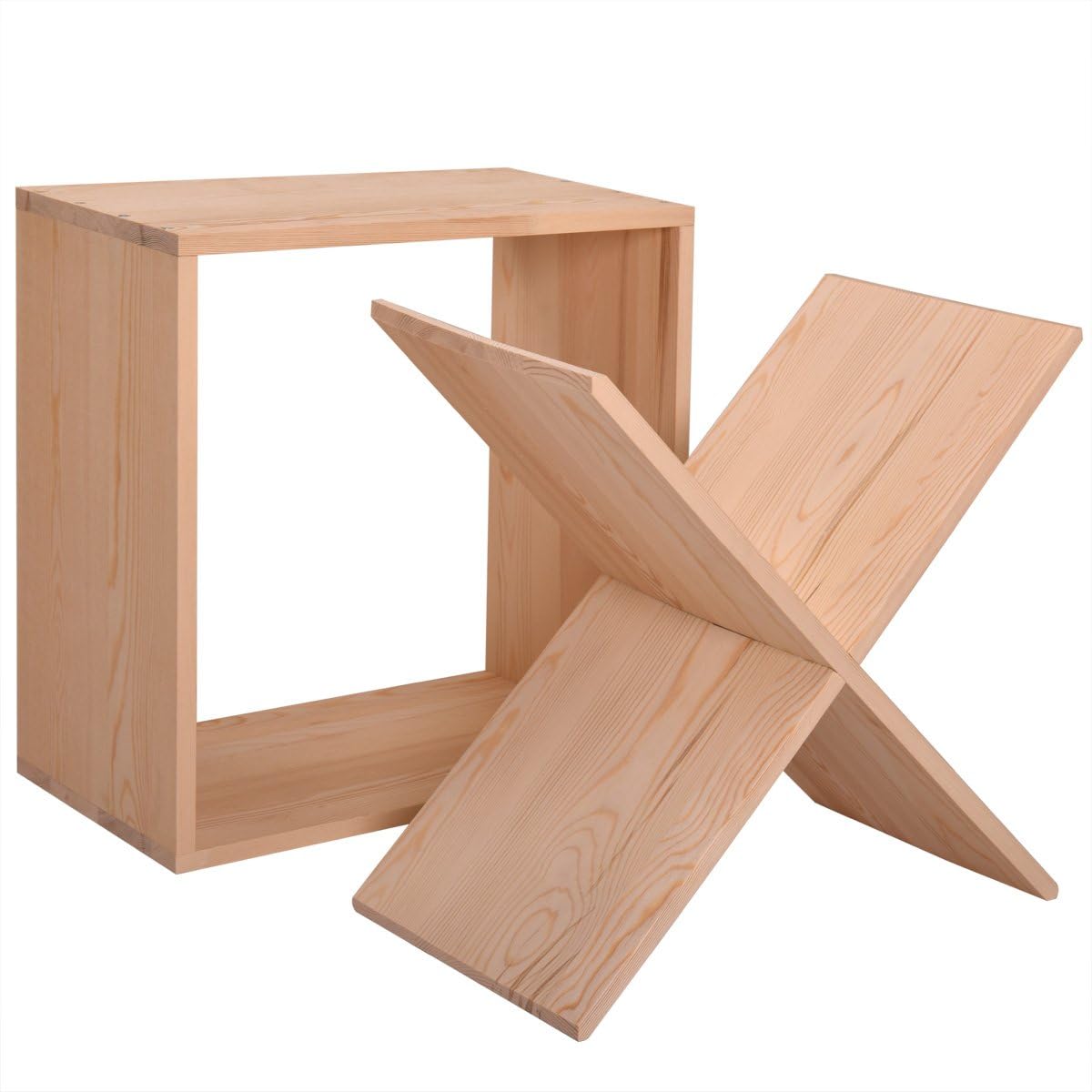 Sardoxx 24 Bottle Wine Rack Cedar Wood Cube Storage