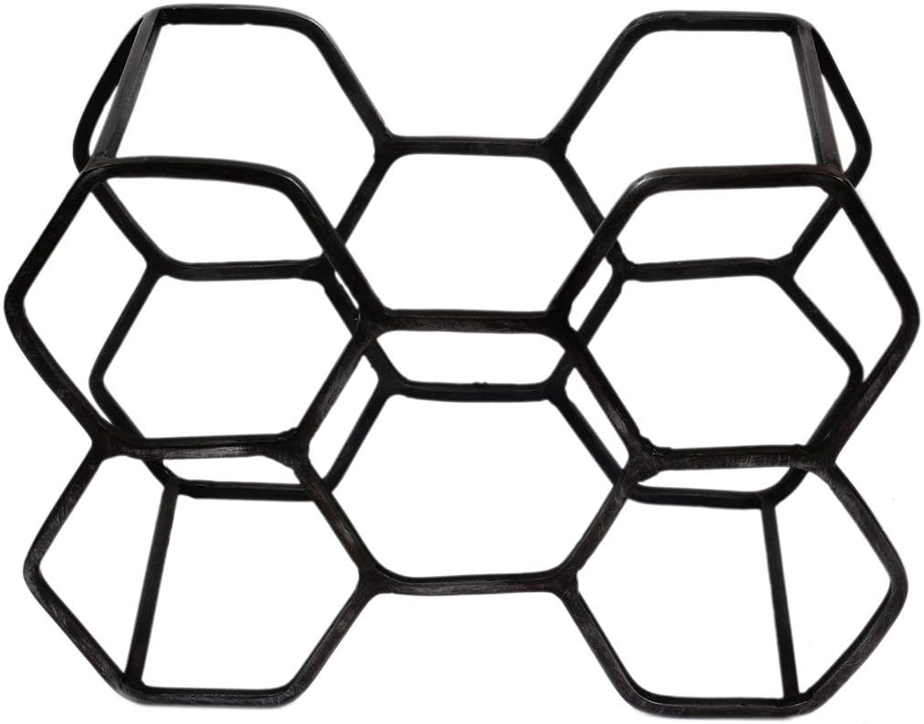 Storeindya Wrought Iron Wine Rack for Five Bottles