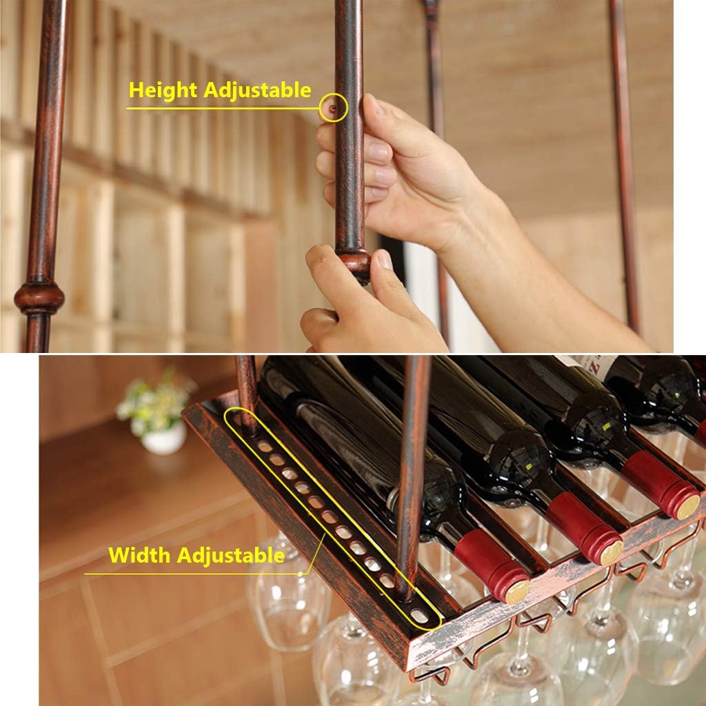 LUNEZY Adjustable Wine Rack Storage Organizer
