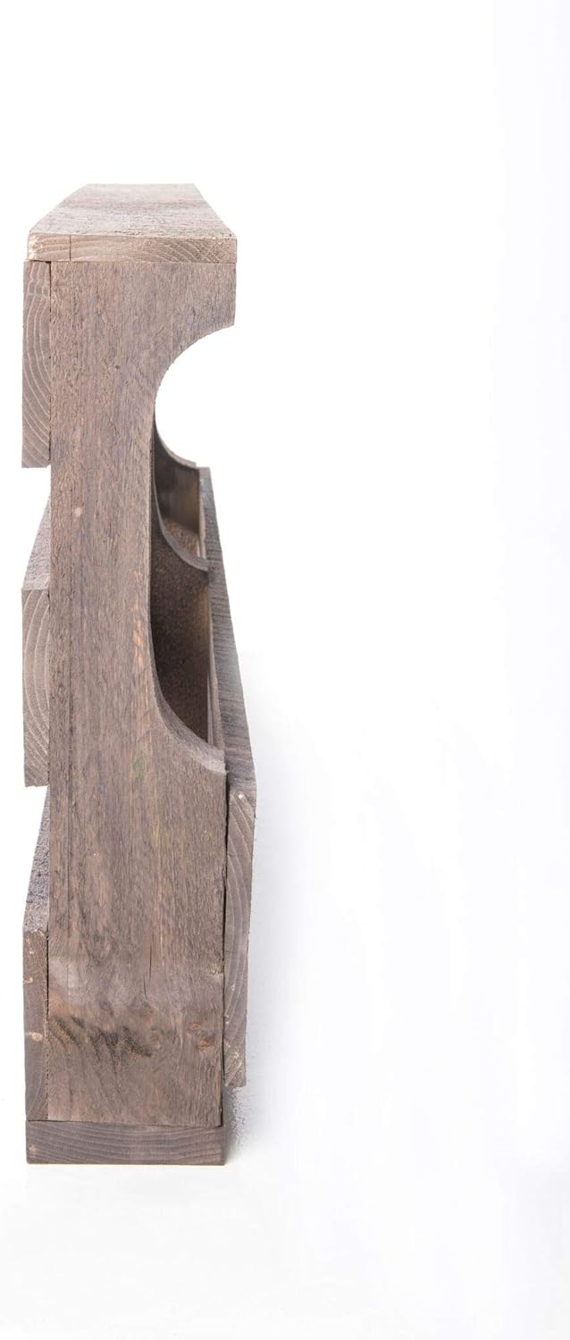 American WineKraft Rustic Wood Wine Rack 10 Bottle Capacity
