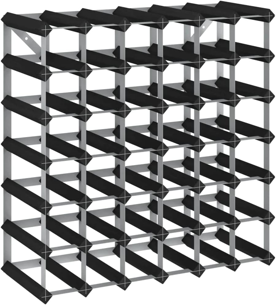 vidaXL Solid Wood Wine Rack for 42 Bottles