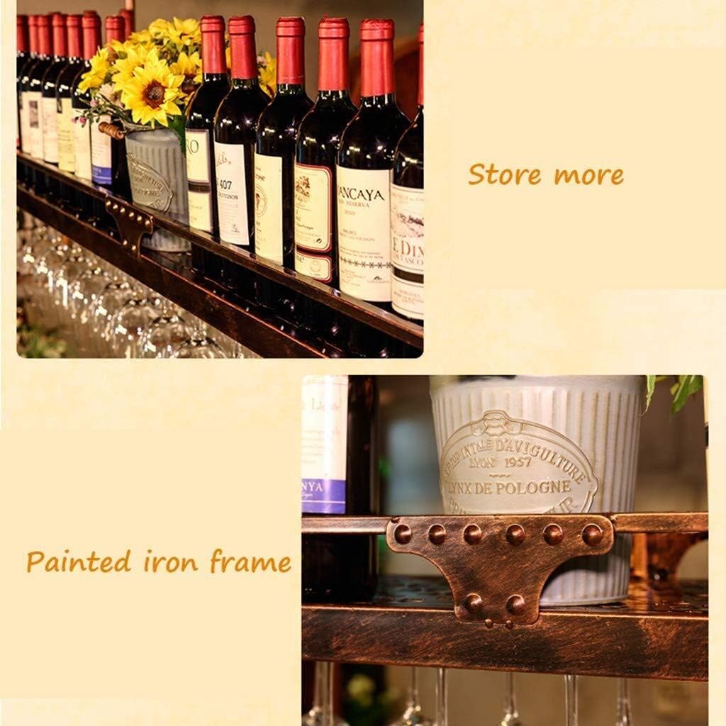 Adjustable Height Black Wine Rack Wall Holder