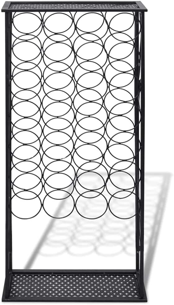 QZZCED Freestanding Wine Rack - 28 Bottles Capacity