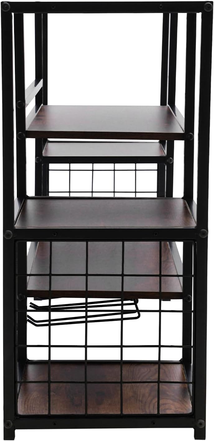 5-Tier Wall Mounted Wine Rack for 40 Bottles