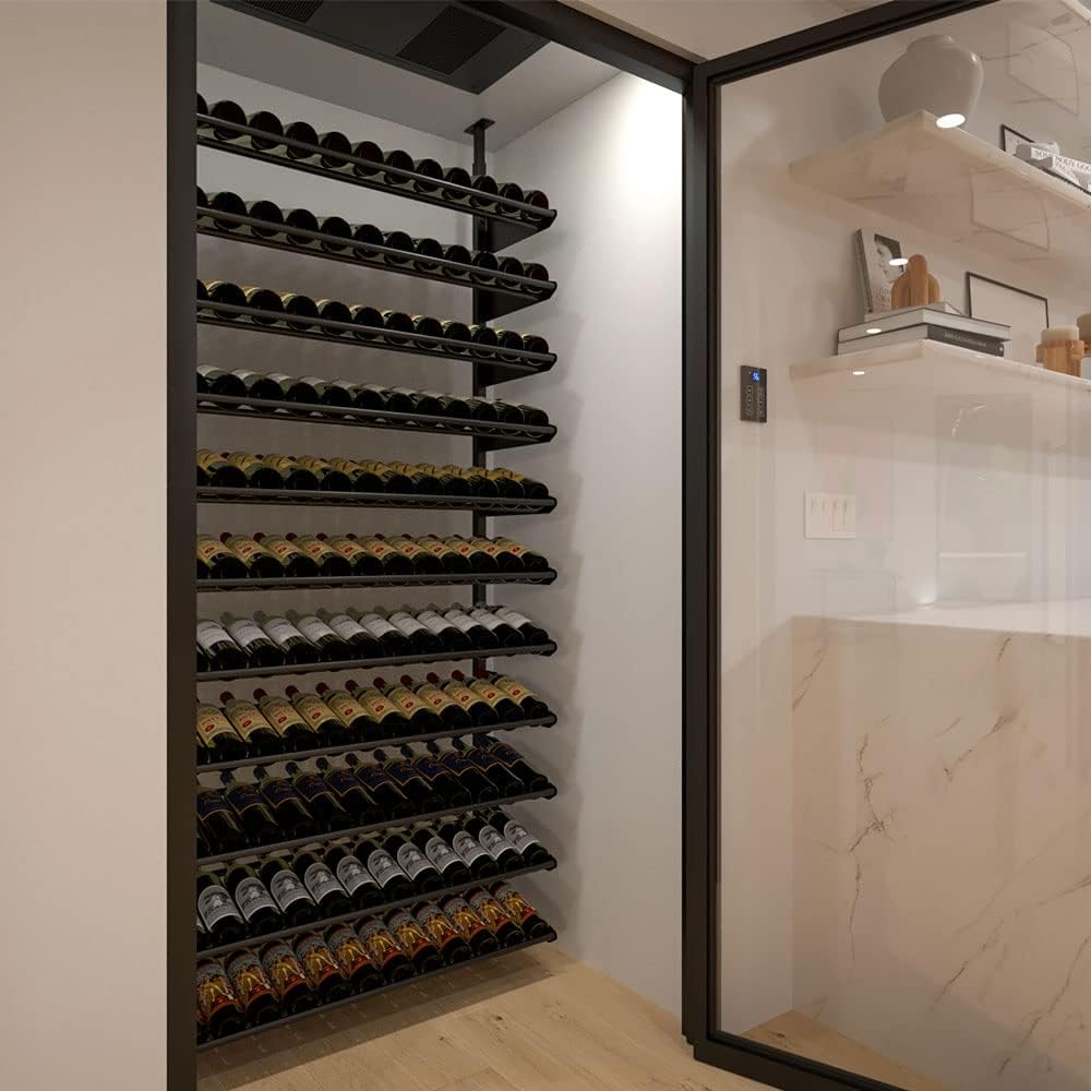 Ultra Wine Racks Showcase Angled Display - Black Modular