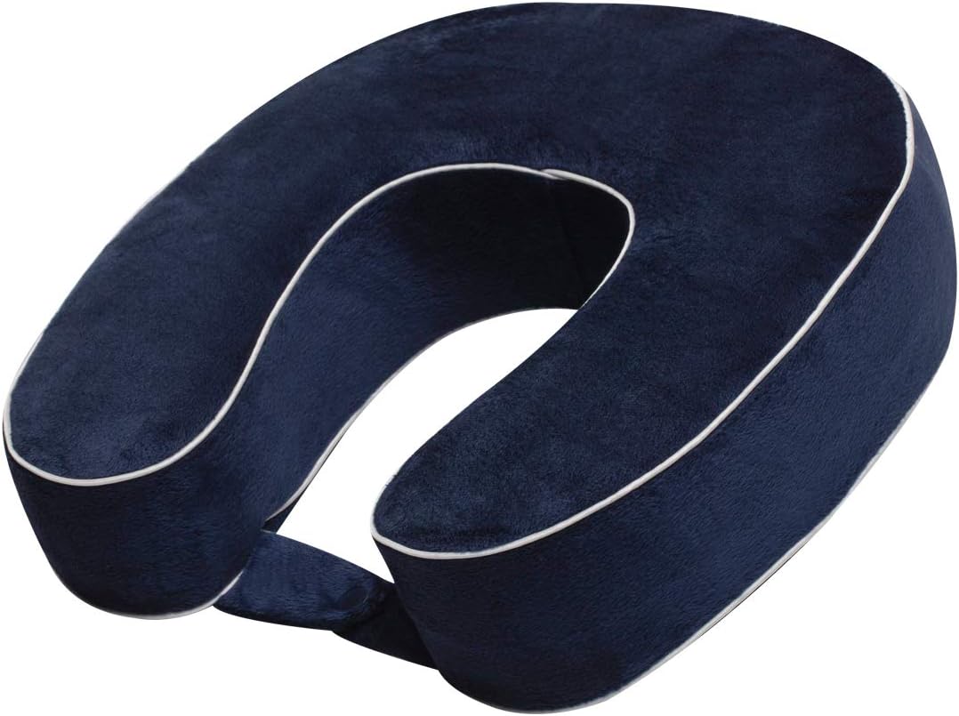 Wolf Essentials Soft Memory Foam Neck Pillow Navy