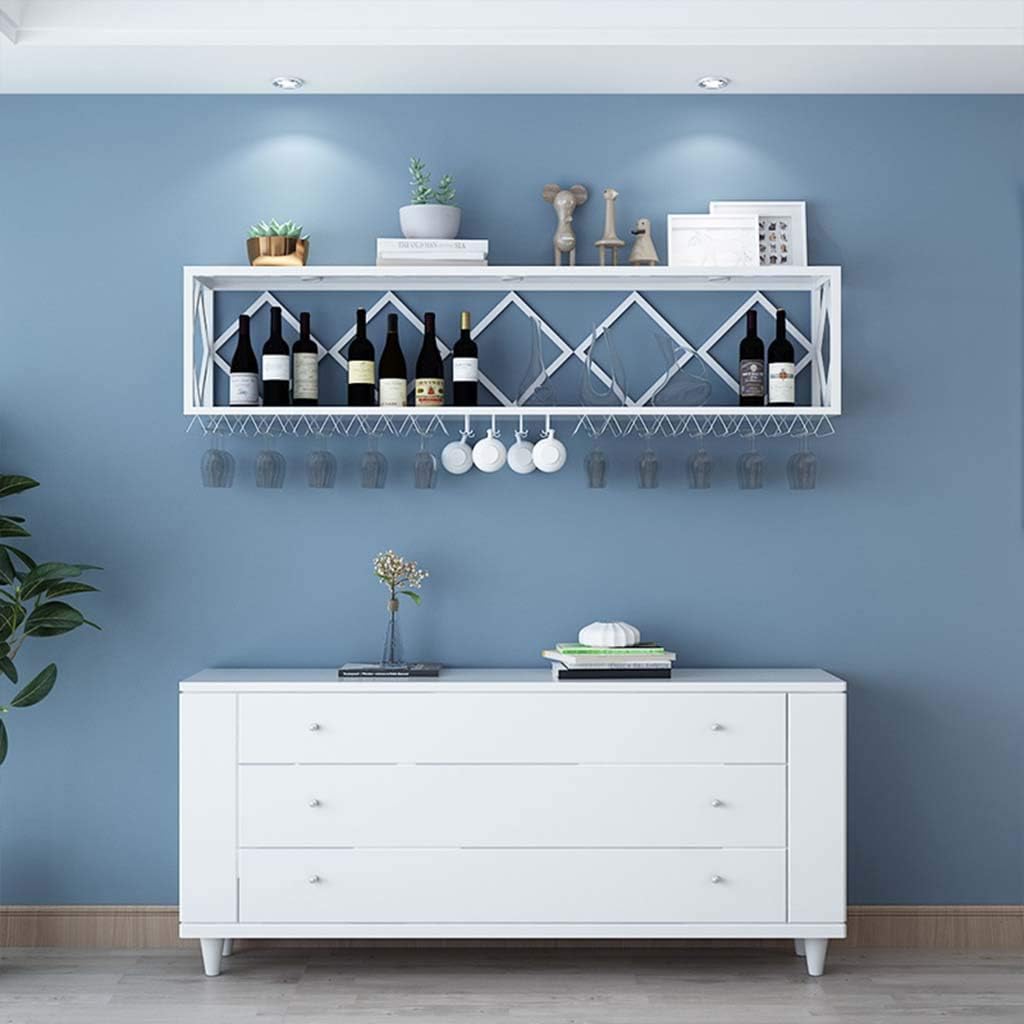 Wine Rack Floating Shelves Wall Mounted Multifunctional