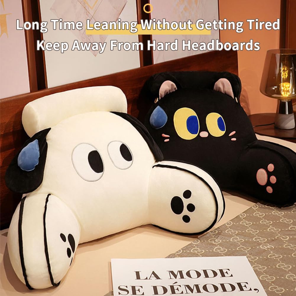 Reading Pillow Large Backrest with Detachable Neck Roll