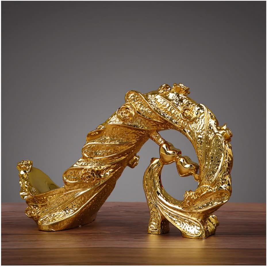 BIOMICE Gold Peacock Resin Wine Rack