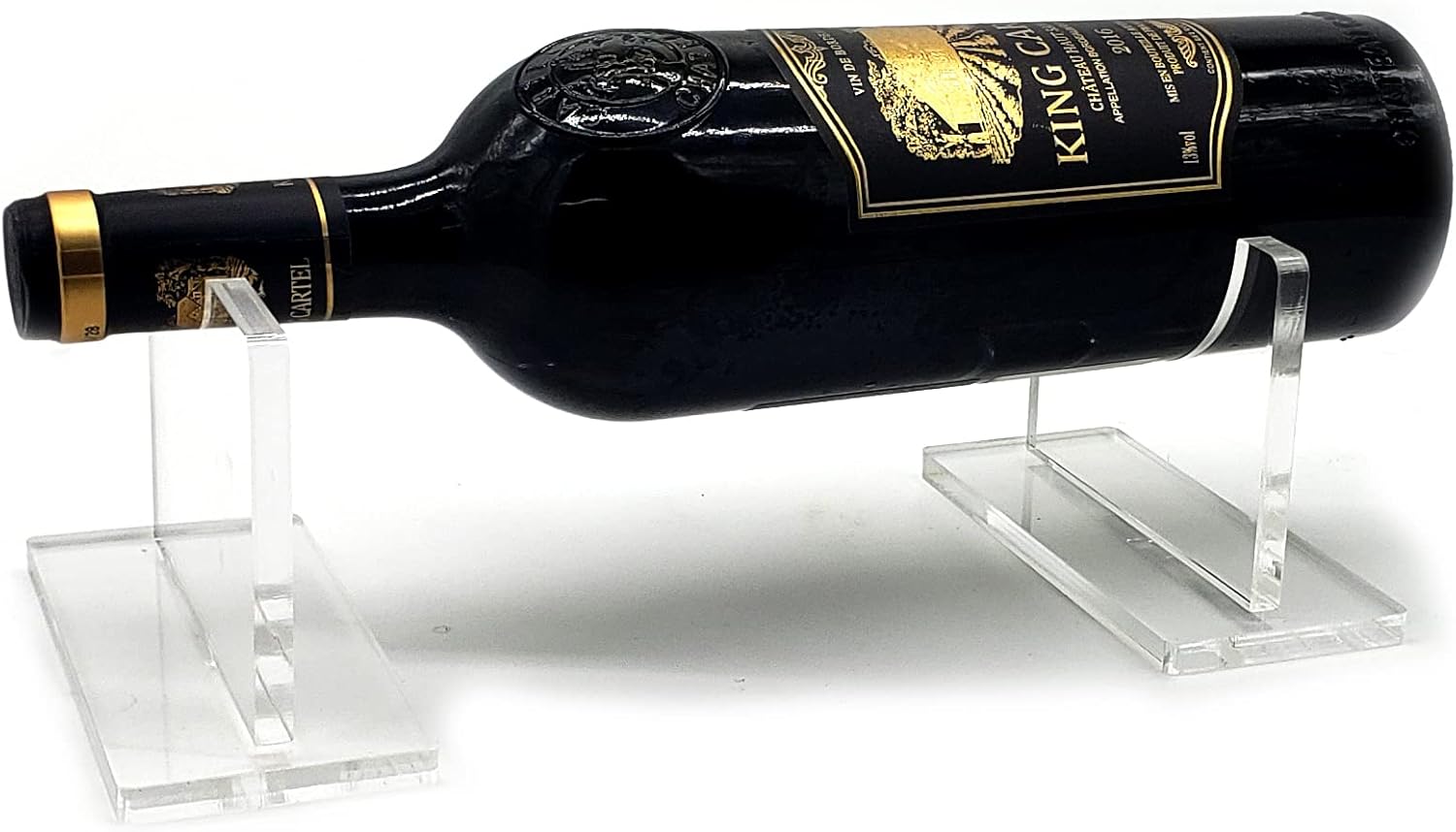 B21design Floating Acrylic Wine Holder Stand Rack