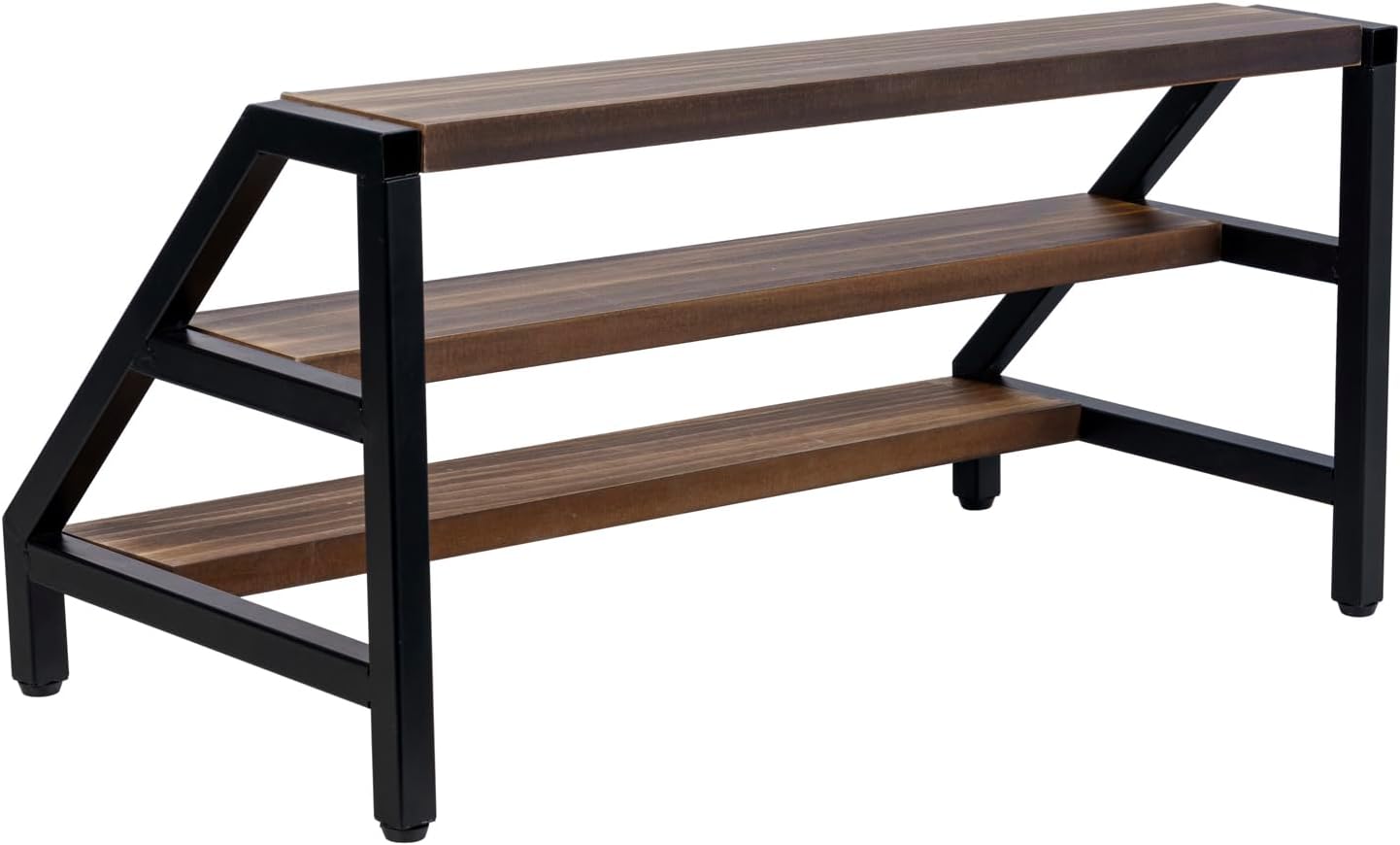 MyGift 3-Tier Wine Rack Industrial Rustic Design