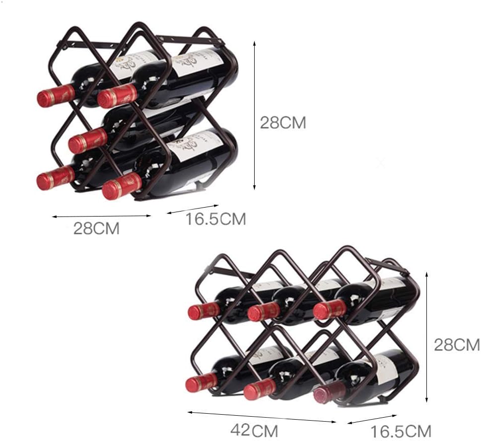 Freestanding Wine Rack 5 or 8 Bottles Space Saver