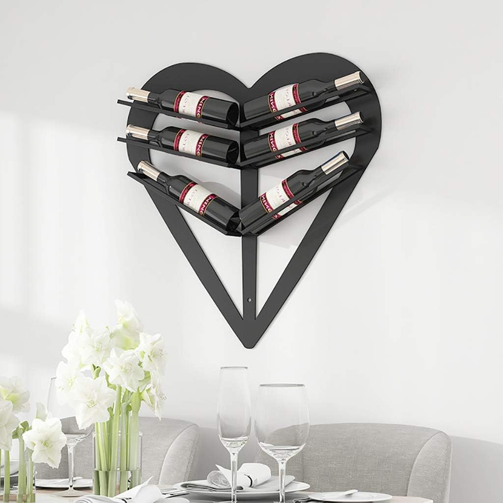 Wall-Mounted Wine Rack for 6 Bottles - Wrought Iron Design White
