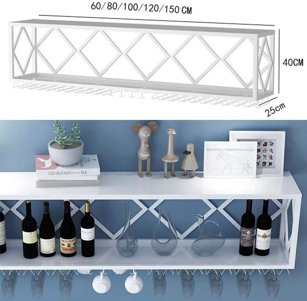 Wine Rack Floating Shelves Wall Mounted Multifunctional