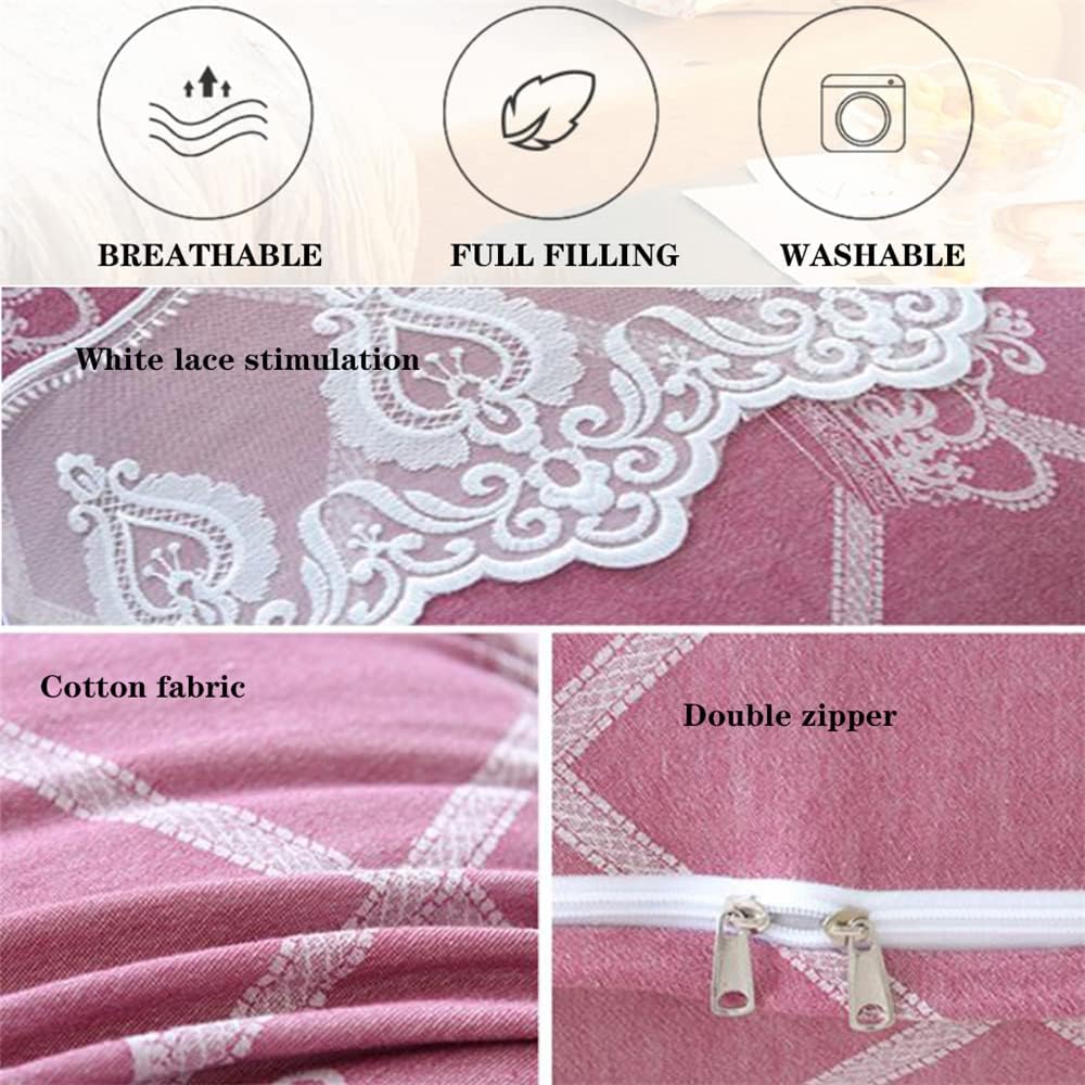 ZZYK Fleece Reading Pillow Large Bolster Cushion