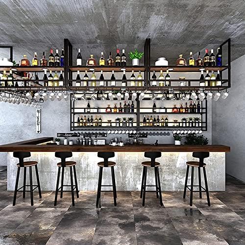 FAFZ 2-Layer Industrial Wood Wine Rack Shelf