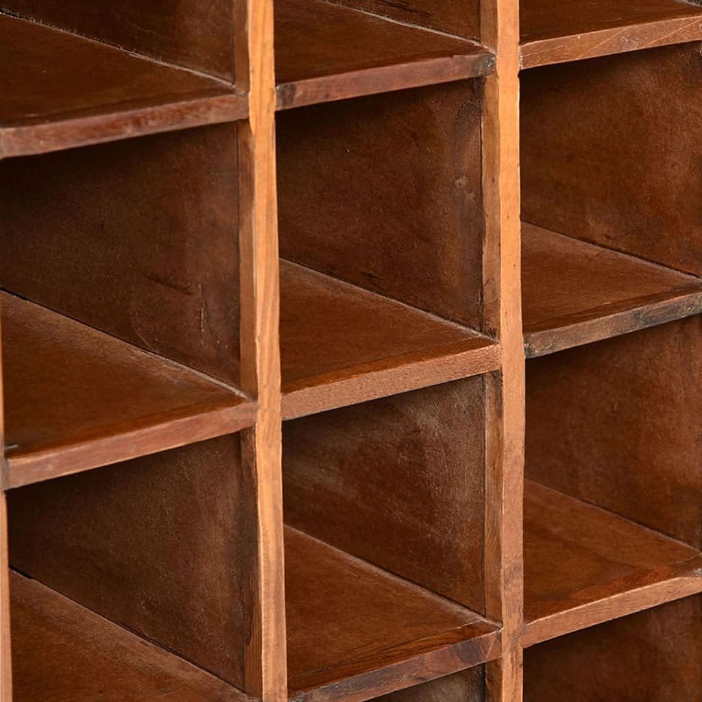 Wooden Wine Rack with 2 Drawers for 16 Bottles 1