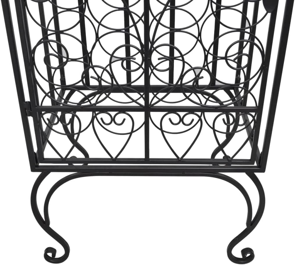 BUKSCYJS 28-Bottle Metal Wine Rack for Kitchen and Bar