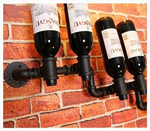LUNEZY Wall Holder Wine Racks Metal Vintage