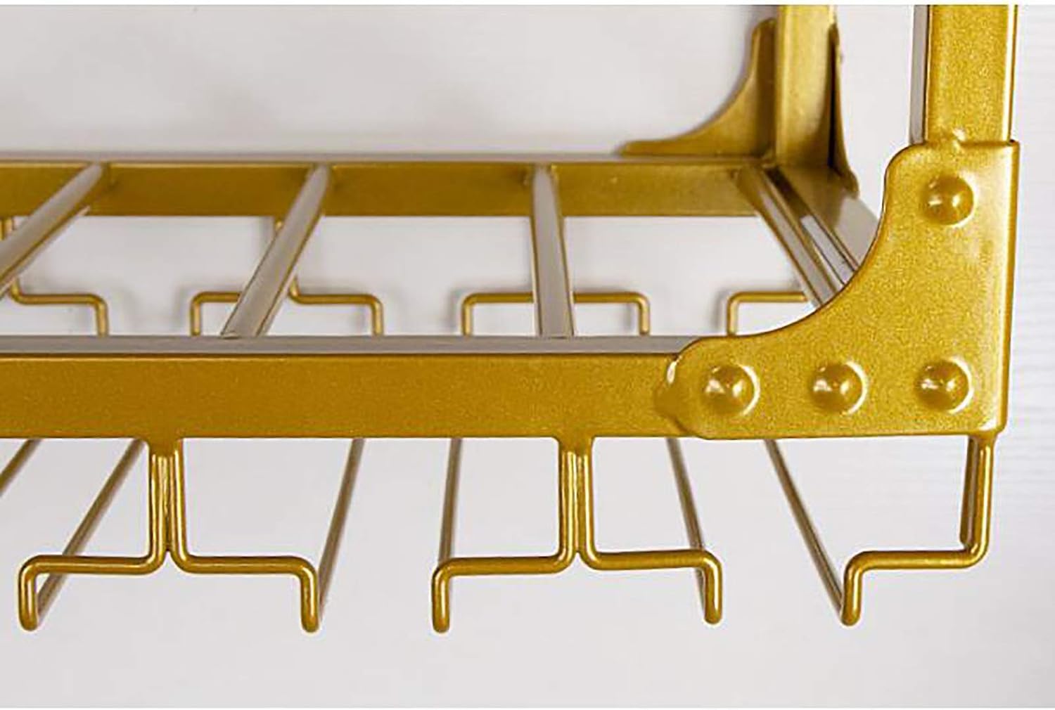 Adjustable Wall-Mounted Wine Rack with 2-Layer Storage