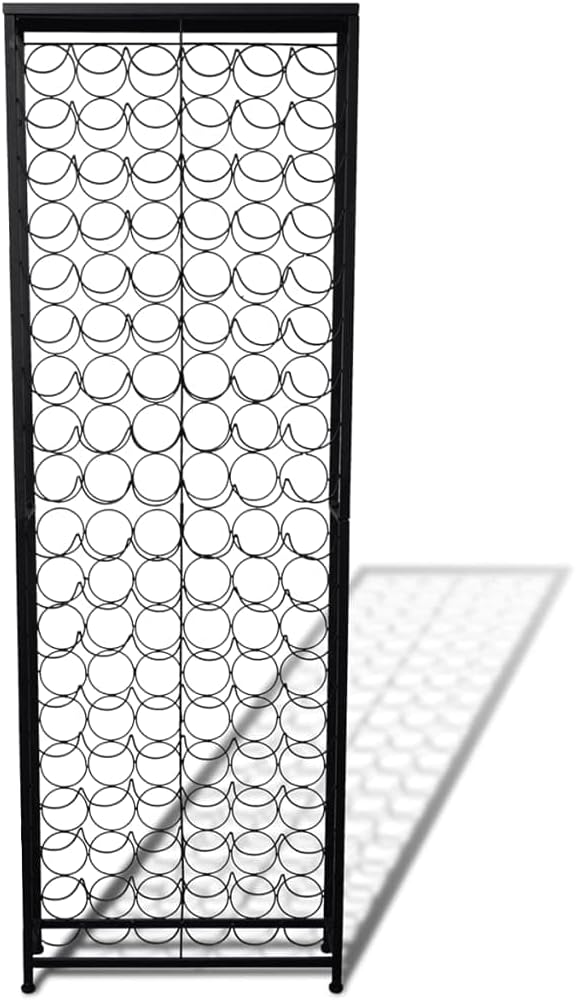 vidaXL 108 Bottle Freestanding Wine Rack