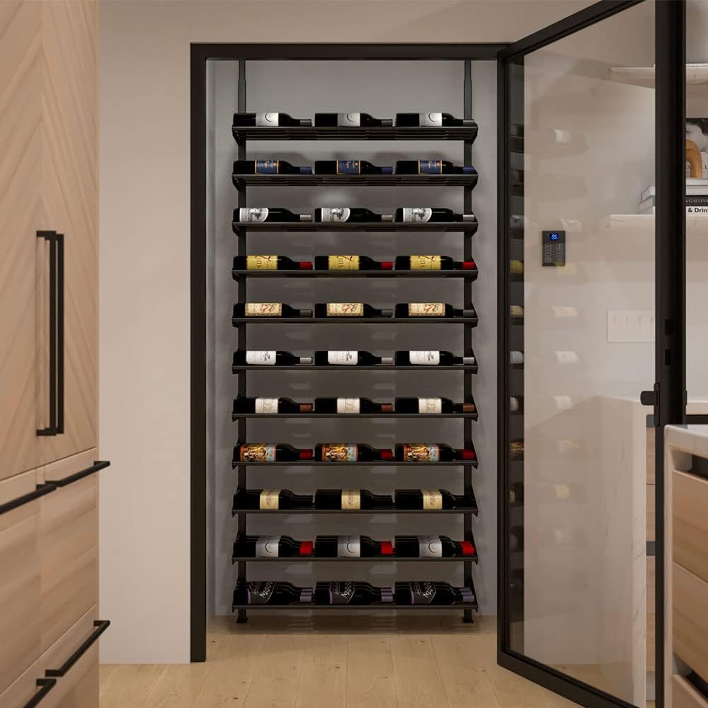 Ultra Wine Racks Showcase Horizontal Display - Black
