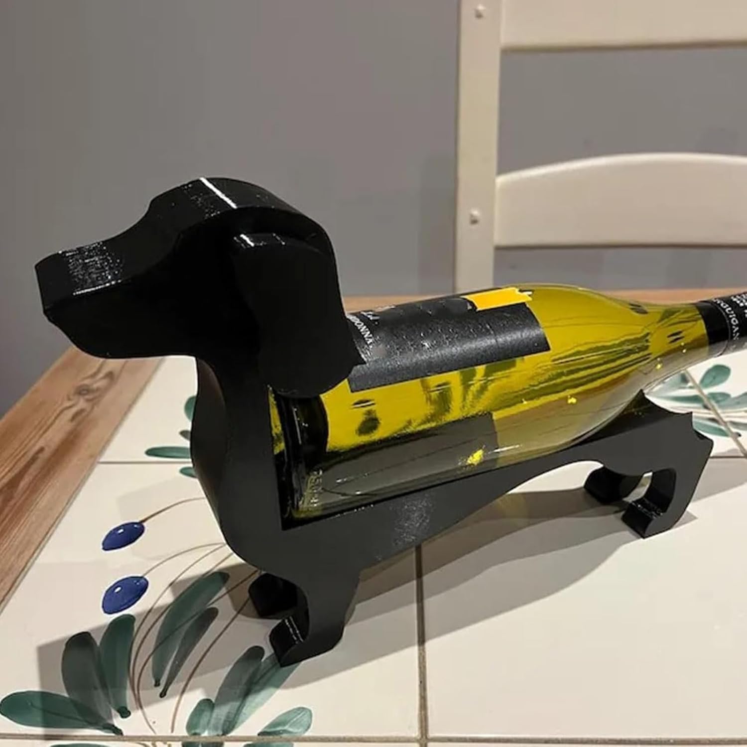 Dachshund Wine Bottle Holder Bar Decor Stand