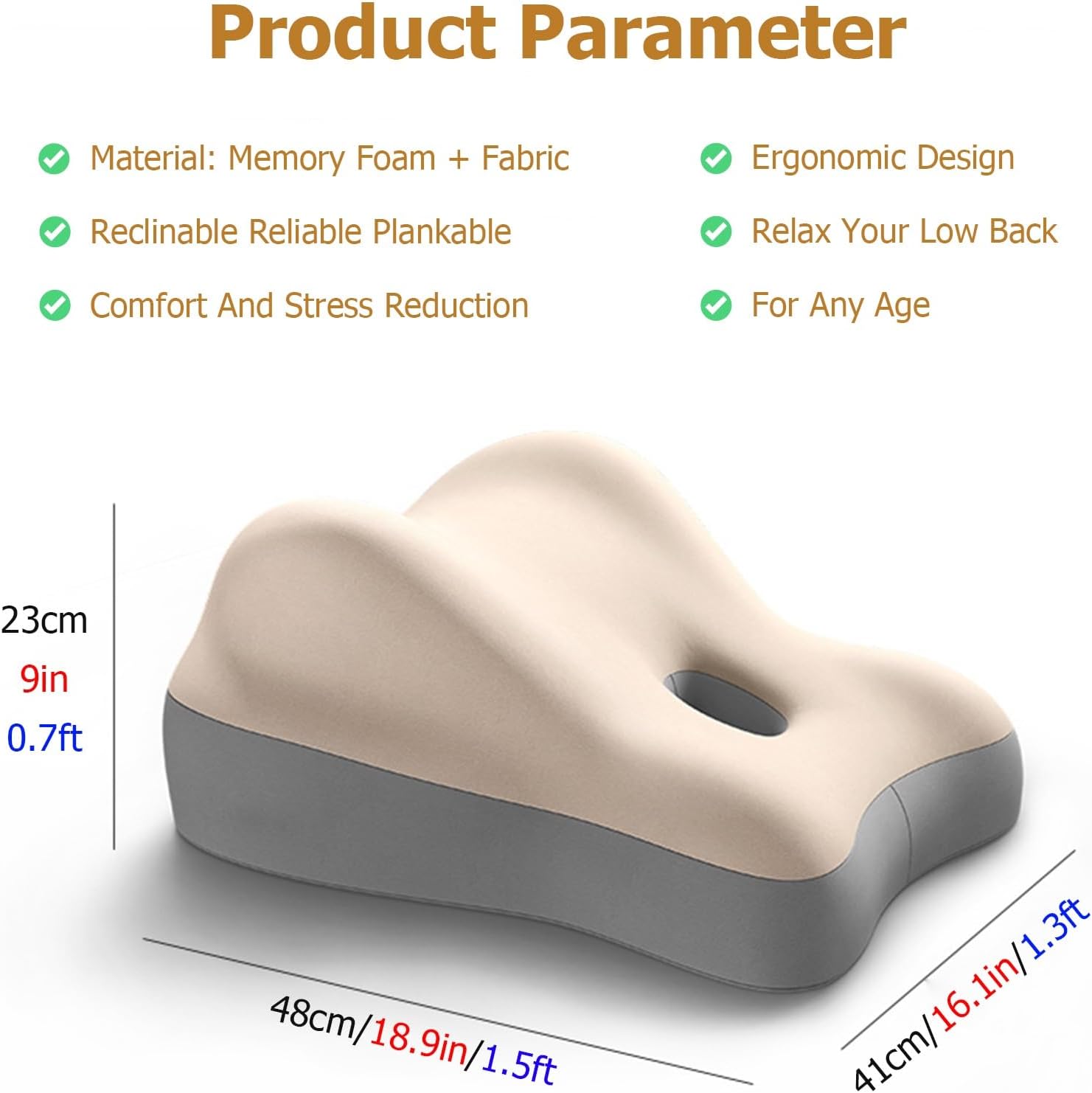 JYHHCYS Adjustable Prone Pillow for Full Body Support
