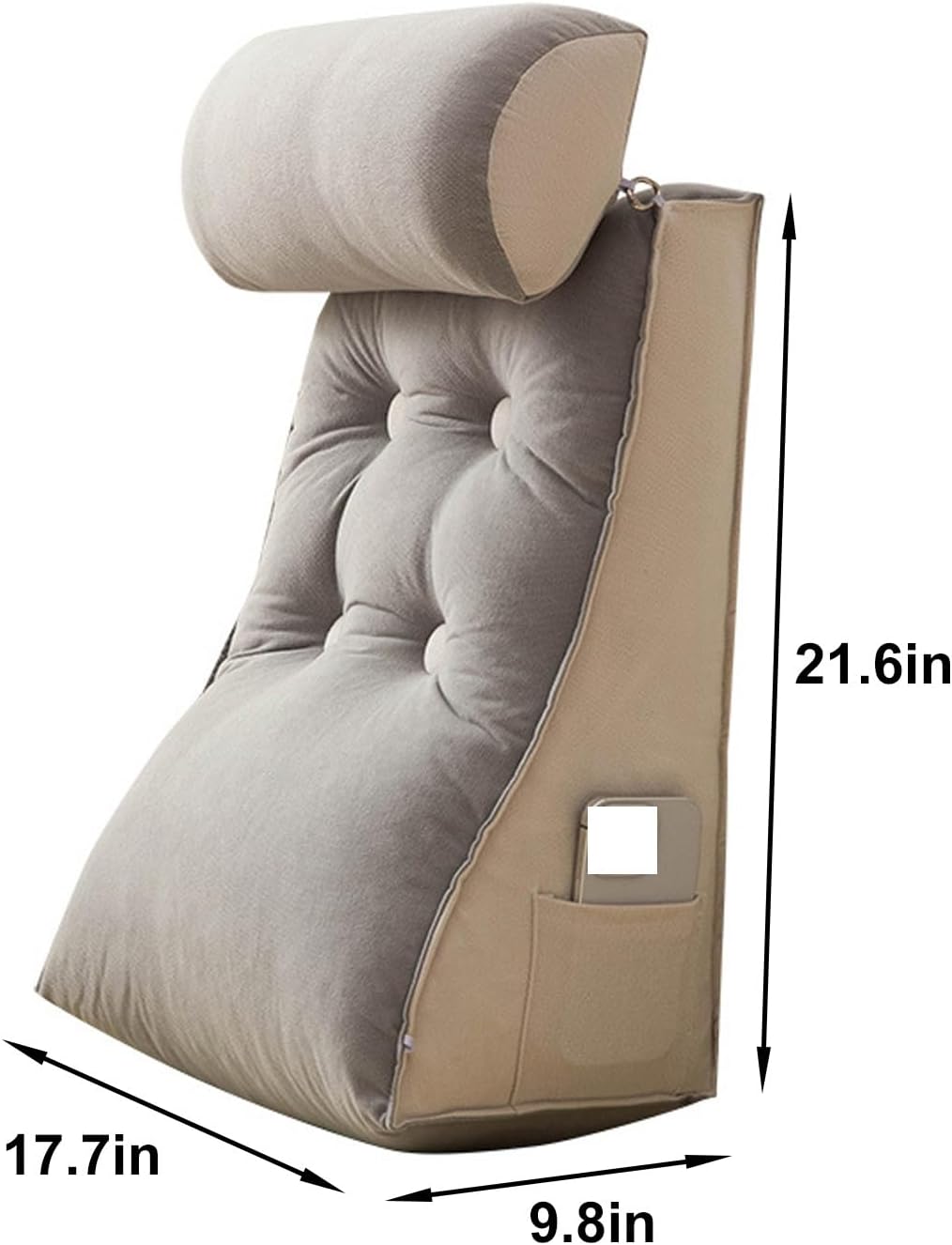 Reading Pillow for Bed Adult Detachable and Washable