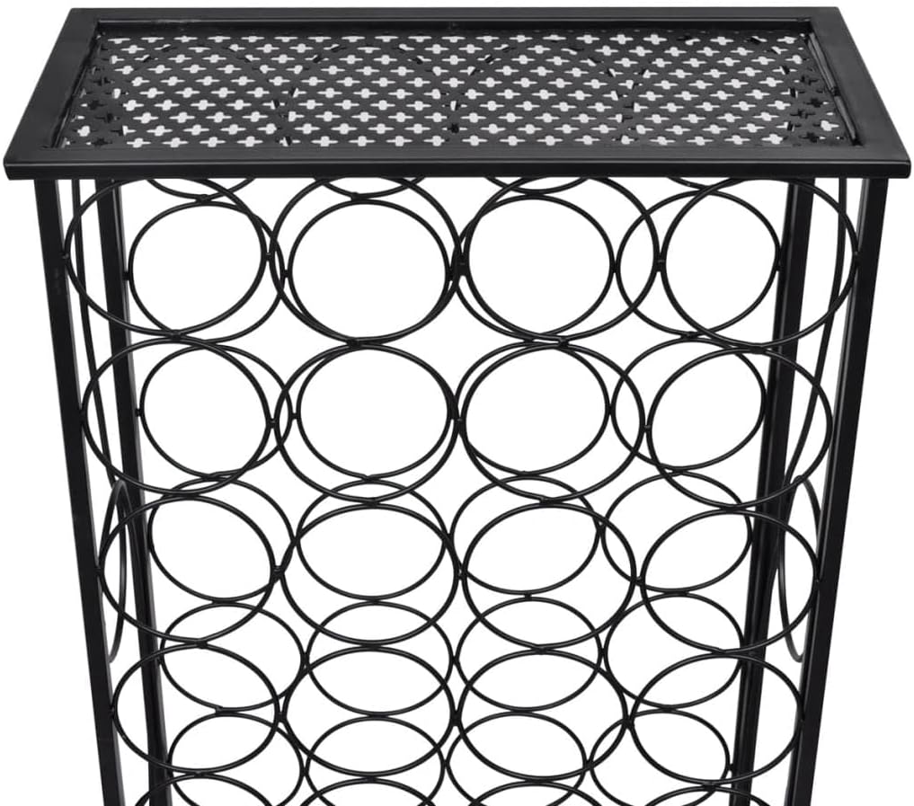 WEHUOSIF 28-Bottle Floor Standing Wine Rack 1
