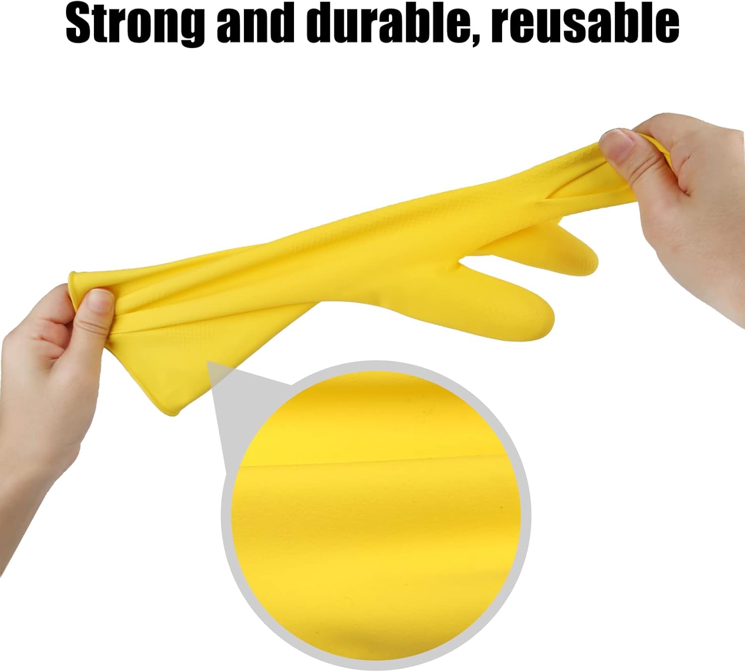 IUCGE Rubber Cleaning Gloves 3 or 6 Pairs