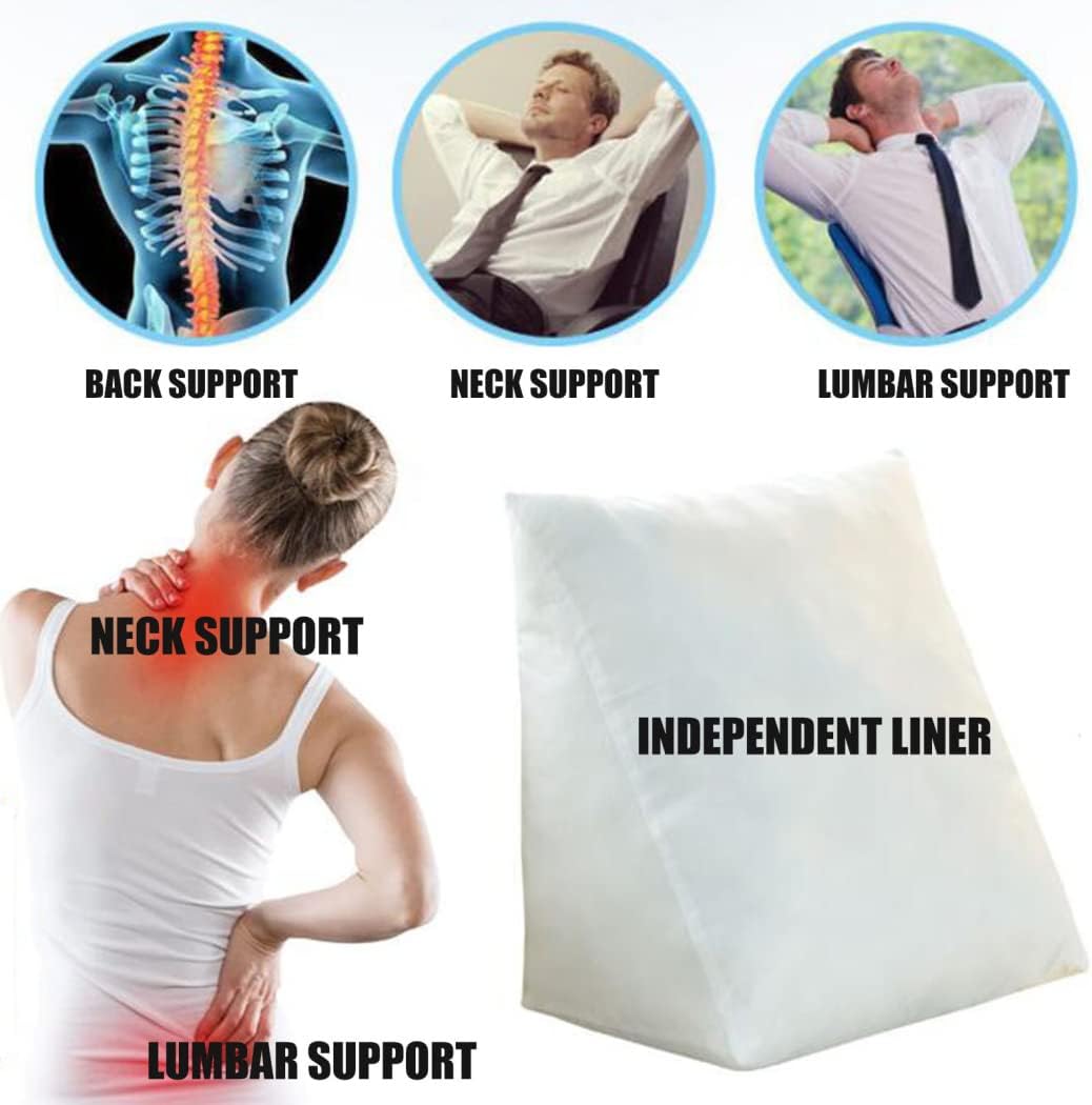 ZZYK Adjustable Reading Throw Pillow with Back Support