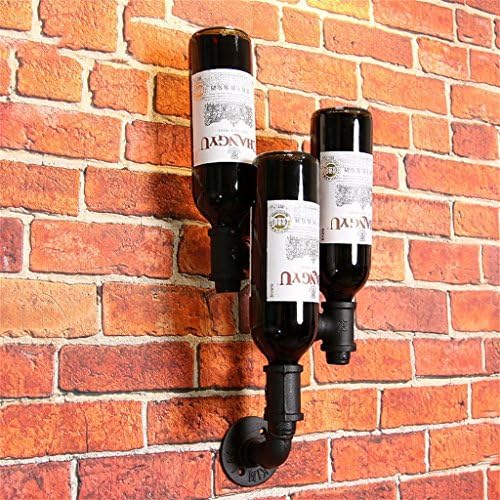 LUNEZY Vintage Wine Rack Wall Mounted Metal