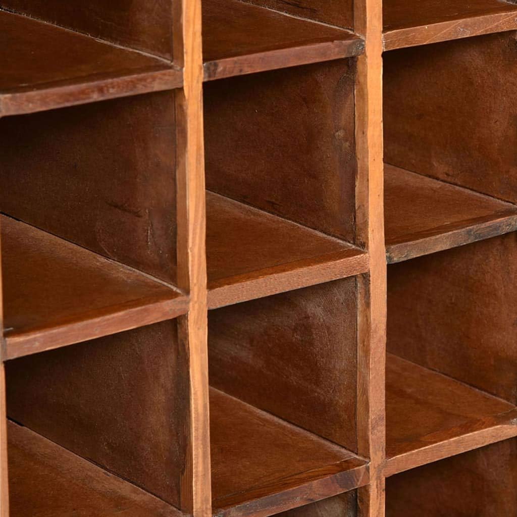 FAMIROSA Wine Rack for 16 Bottles Reclaimed Wood