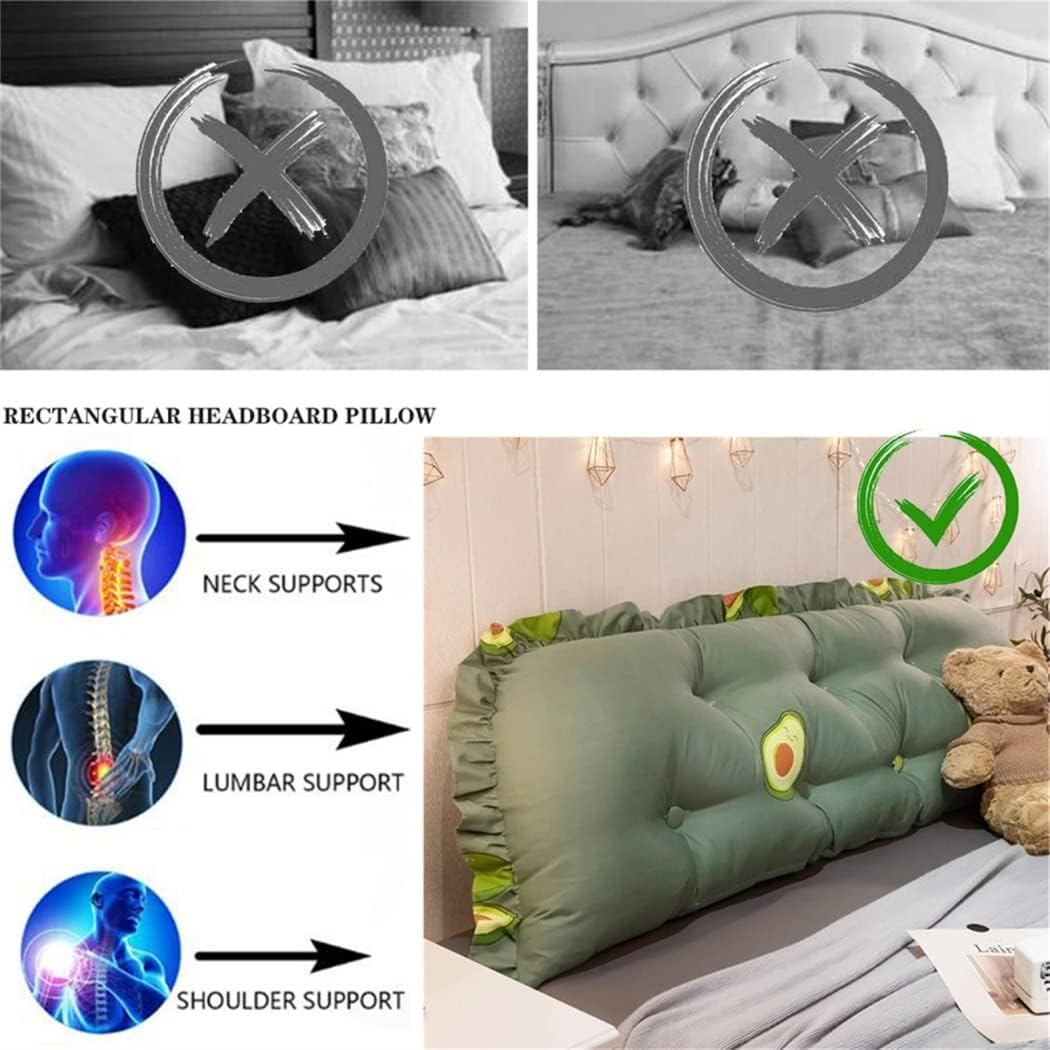 ZZYK Twin Bed Back Cushion Pillow - 47 Large Support Reading Pillow