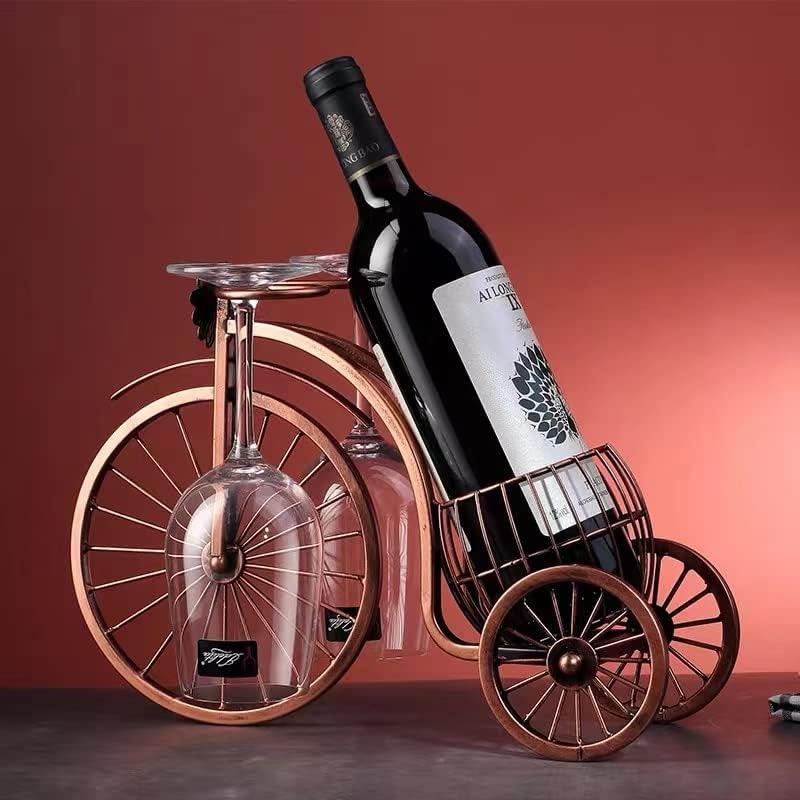 CicodonaGift Single Bike Wine Bottle Holder Glass Rack