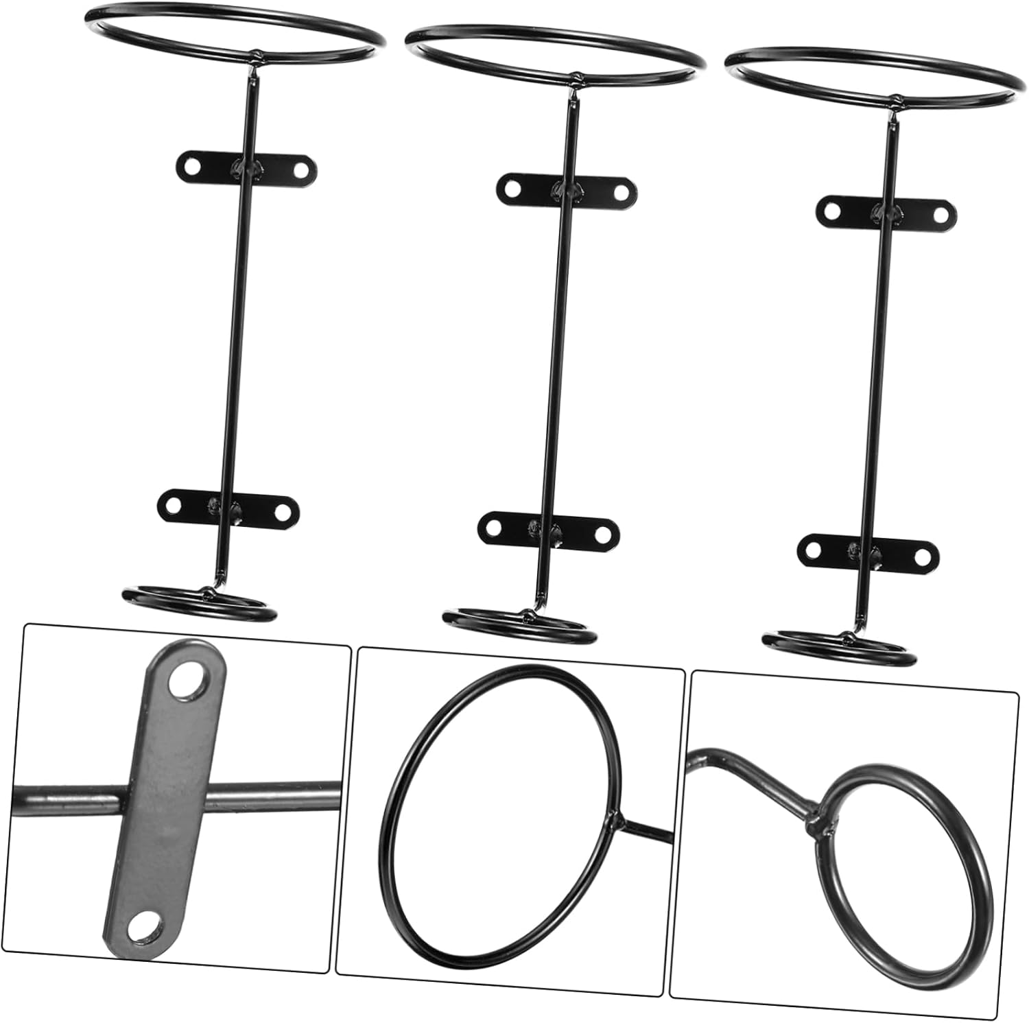 Zerodeko 6pcs Iron Wine Racks for Wall Display 1