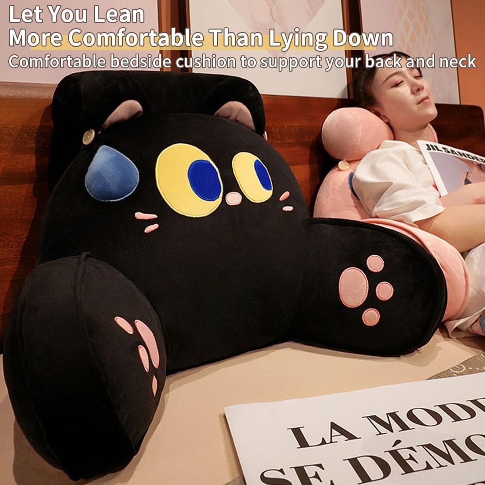 Reading Pillow Large Backrest with Detachable Neck Roll