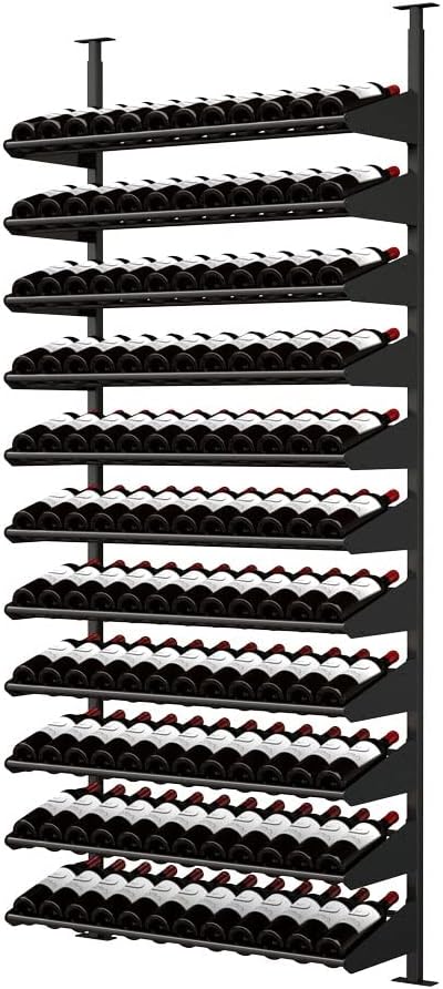 Ultra Wine Racks Showcase Angled Display - Black Modular
