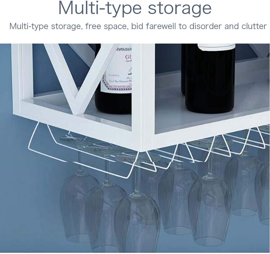 Wine Rack Floating Shelves Wall Mounted Multifunctional