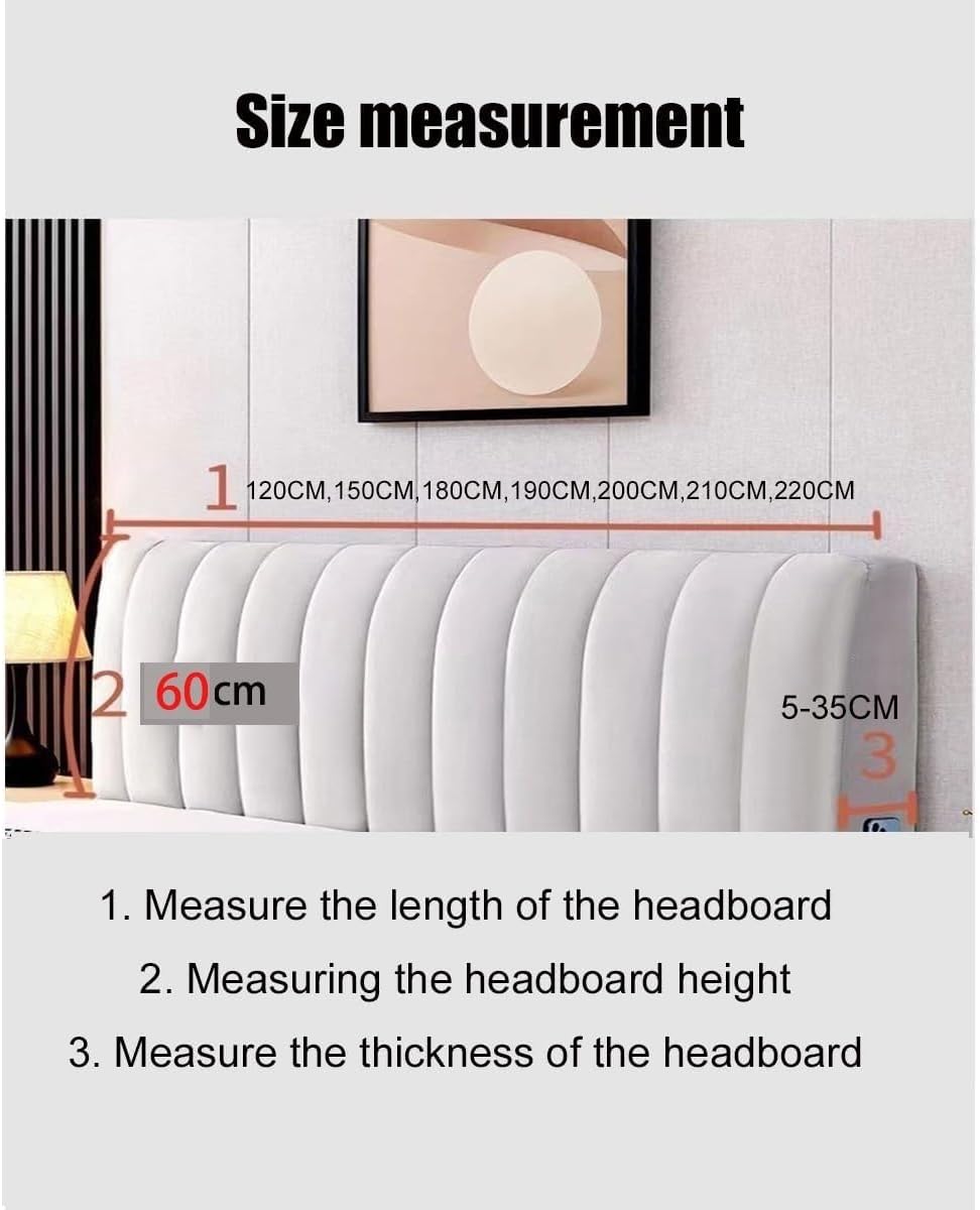 HACSYP Headboard Pillow Dark Gray 150x60cm